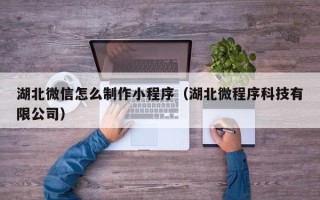 呼伦贝尔湖北微信怎么制作小程序（湖北微程序科技有限公司）